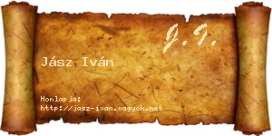 Jász Iván névjegykártya
