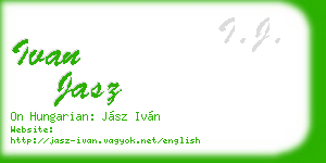 ivan jasz business card